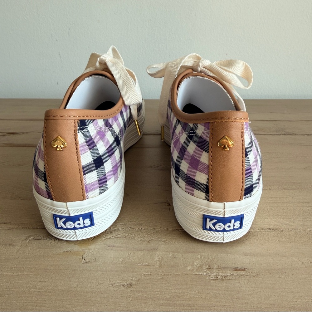 Keds x Kate Spade New York Triple Kick Platform Gingham Sneakers - Picture 5 of 13